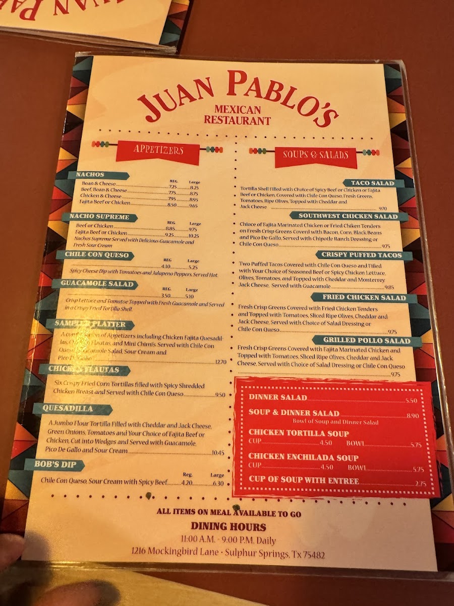 Juan Pablos Menu - Image 3